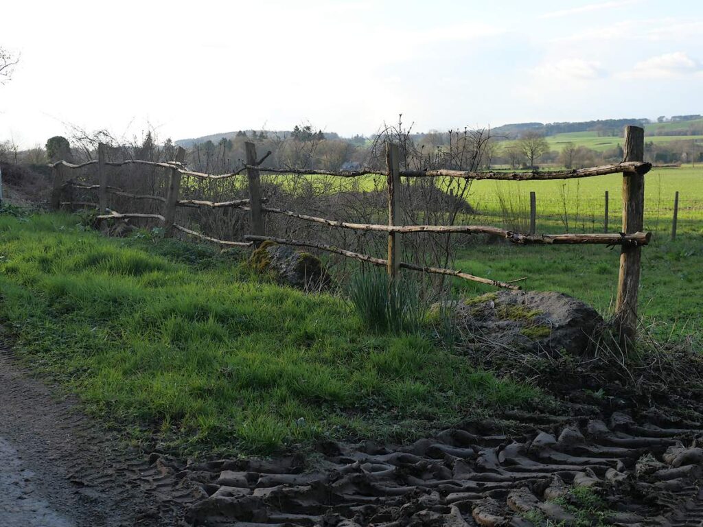 barriere de bois au châtaignier, Saint-just