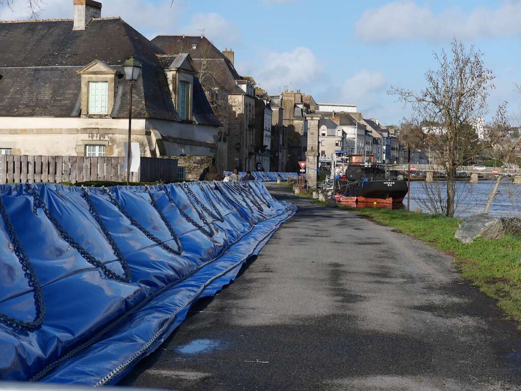 barrières anti crues à Redon, 2026