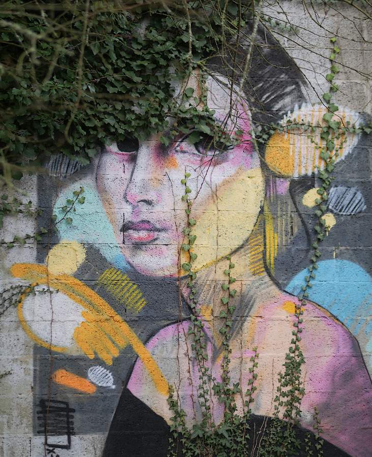 Visage portrait graff Transformateur saint Nicolas de Redon