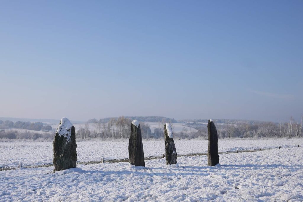 Saint-just sous la neige