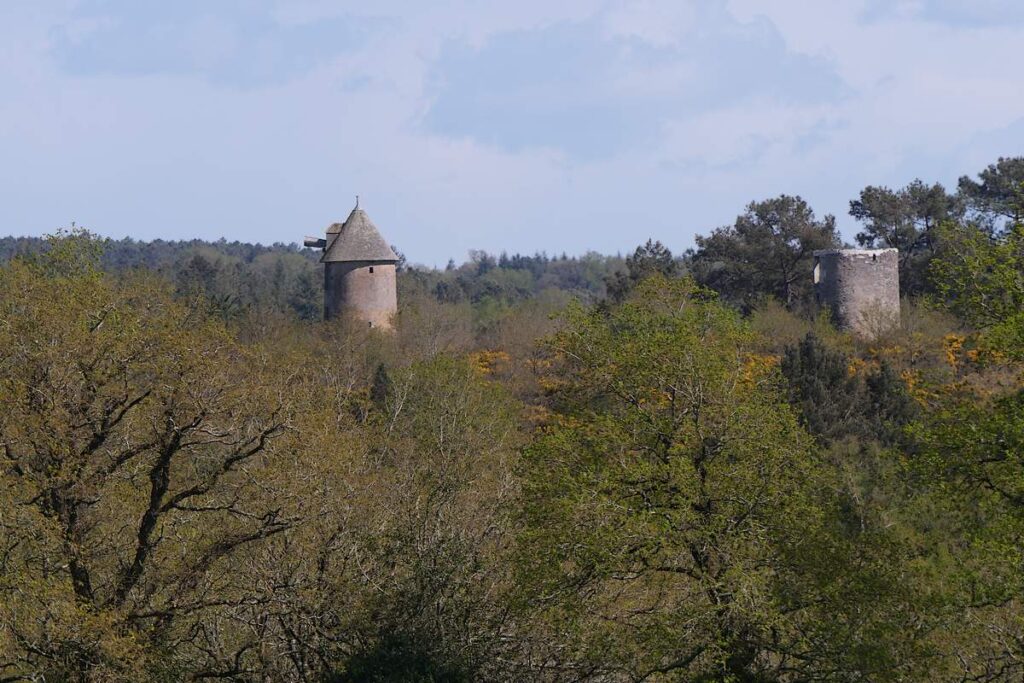 Moulins de la Grée à RENAC, l'un en ruines sans toit