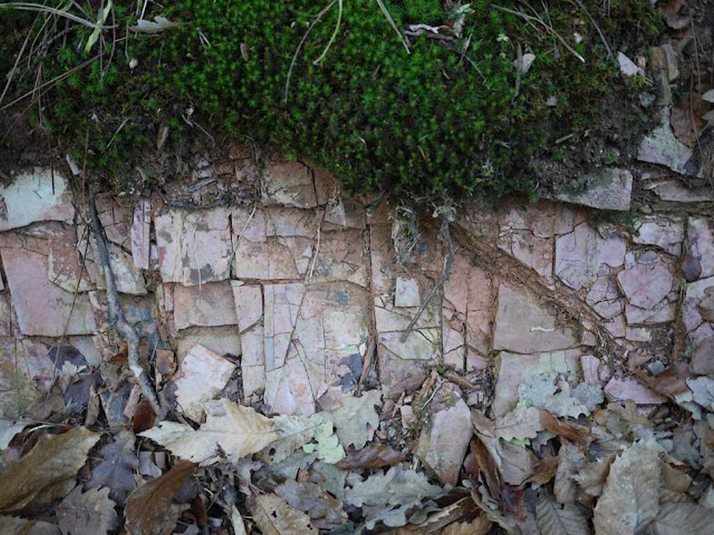 roches sur le site des fours à chaux d'Avessac