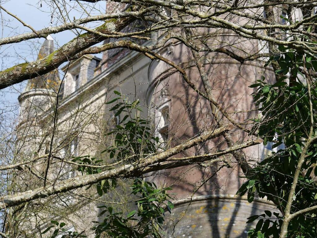 Une façade du château de Juzet