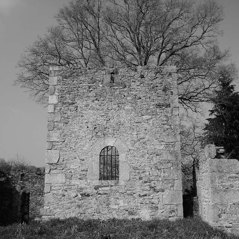 Saint-jean-des-marais, mur de l'église