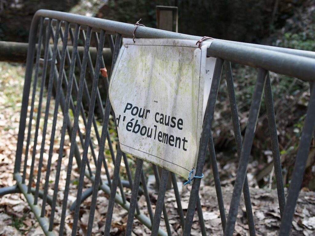 PANNEAU "eboulements'