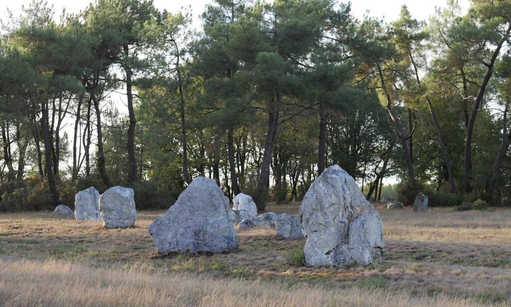 Demoiselles menhirs dansant sur la lande de Langon