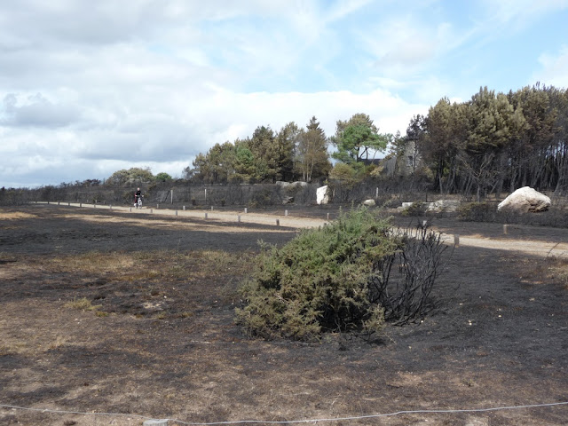 Le lendemain de l'incendie de 2009, à St Just
