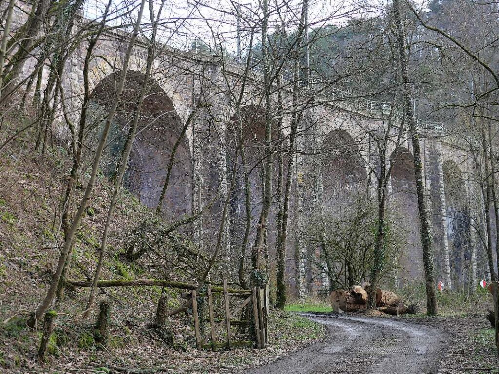Le Viaduc de Corbinières en hiver