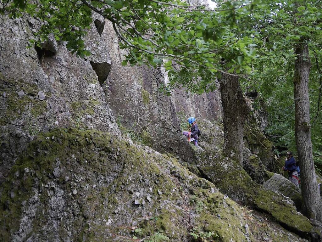 Escalade à l'étang du val, à Saint-Just