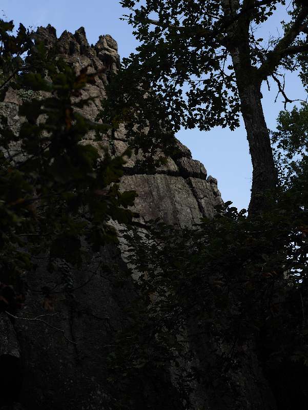paroi d'escalade de l'étang du val à Saint-just