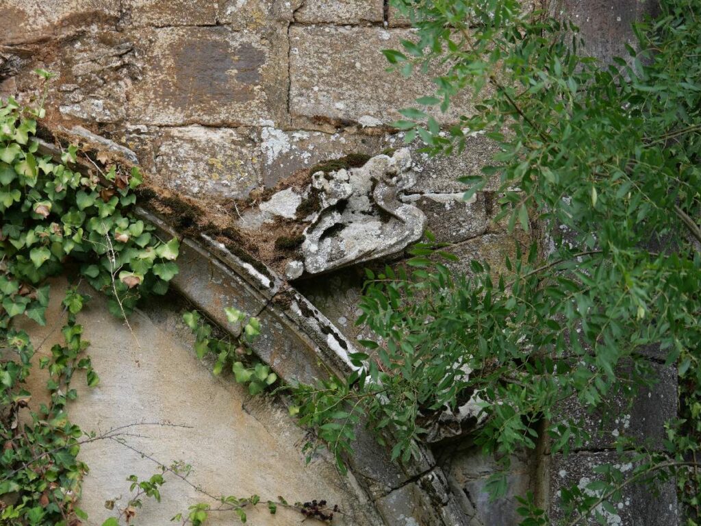 Détail de la façade du château de la Provotais, à St Nicolas de Redon