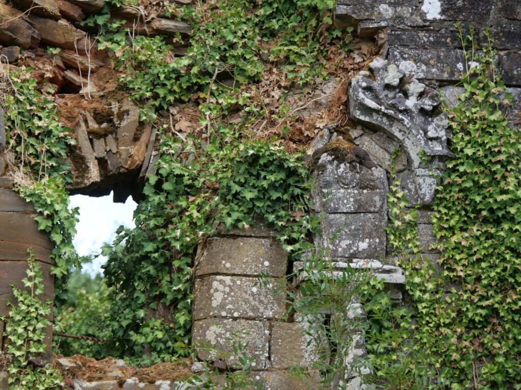 Détail de la façade du château de la Provotais à Saint Nicola de Redon