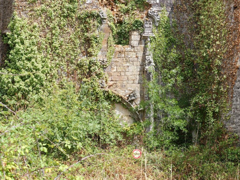 façade du château en ruines à La Provotaie, Saint Nicolas de Redon