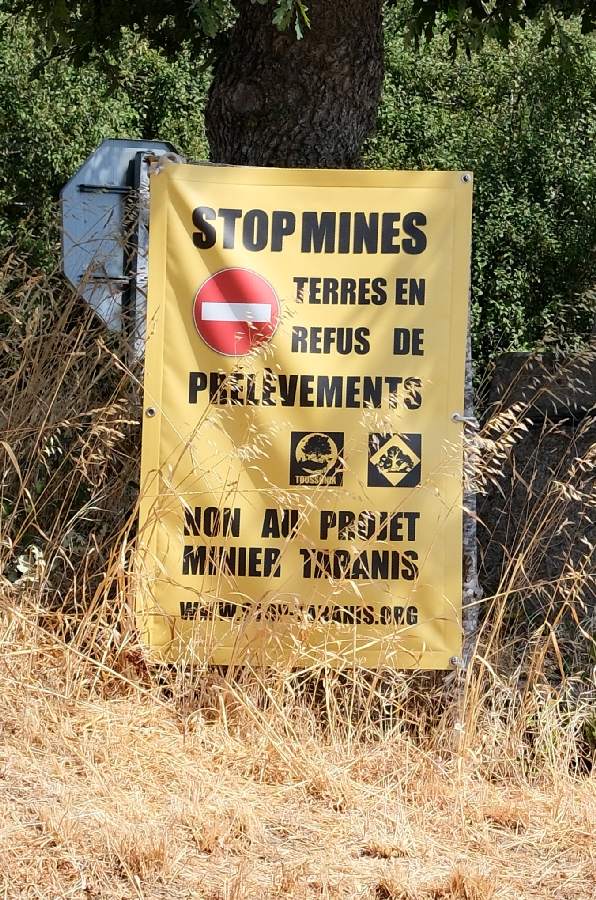 stop mines, non au projet minier Taranis
