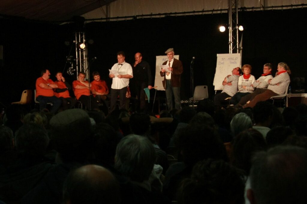 Redon contre Saint-malo, les conteurs de la joute à Redon, à la teillouse, en 2010