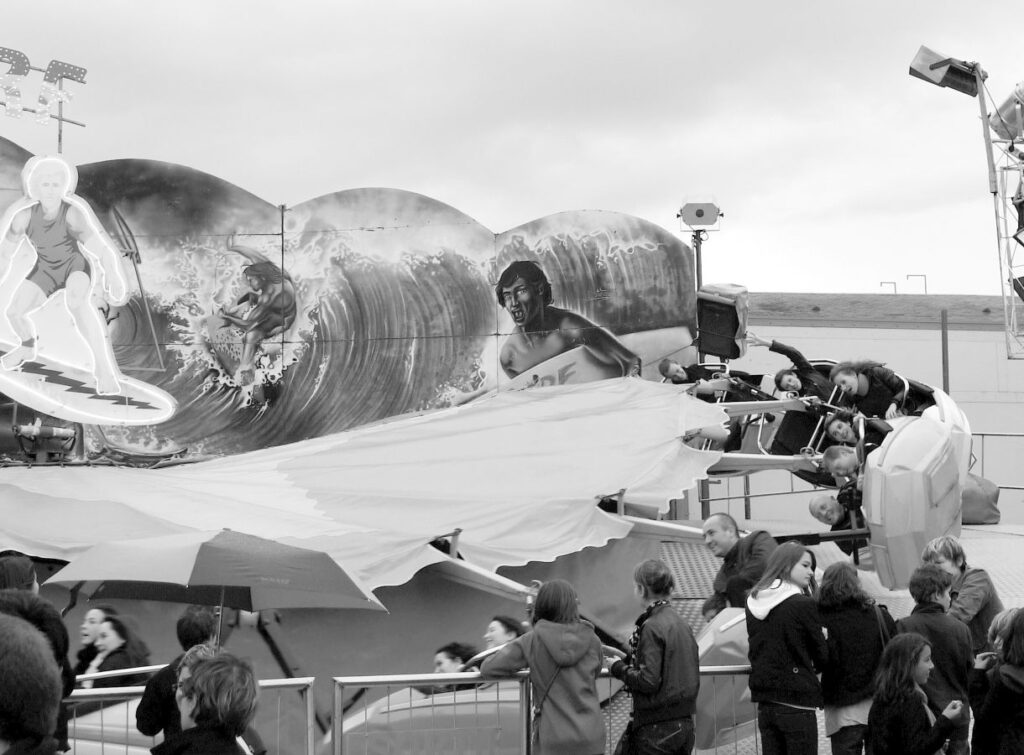 manège de la fête foraine à Redon