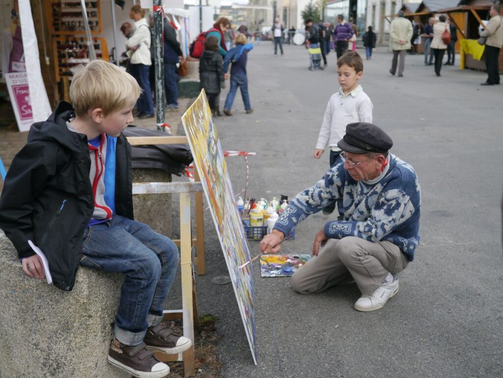 Le peintre Gilles Brasseur