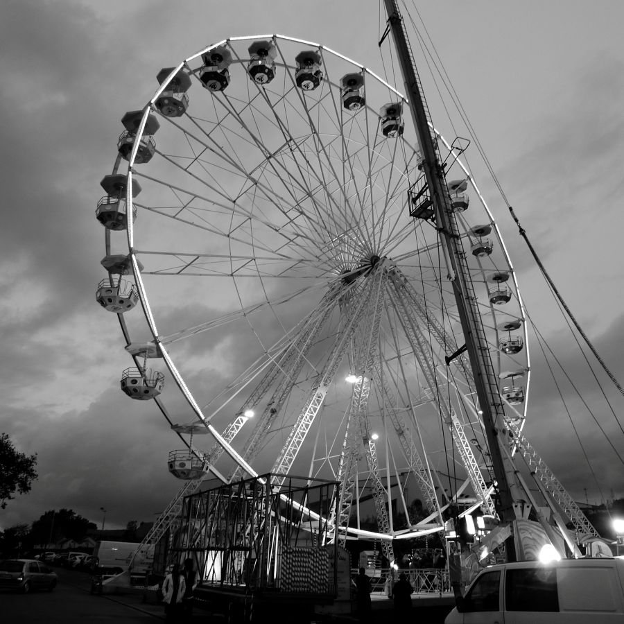 la grande roue à la fête foraine de Redon, pendant la Teillouse, en 2010